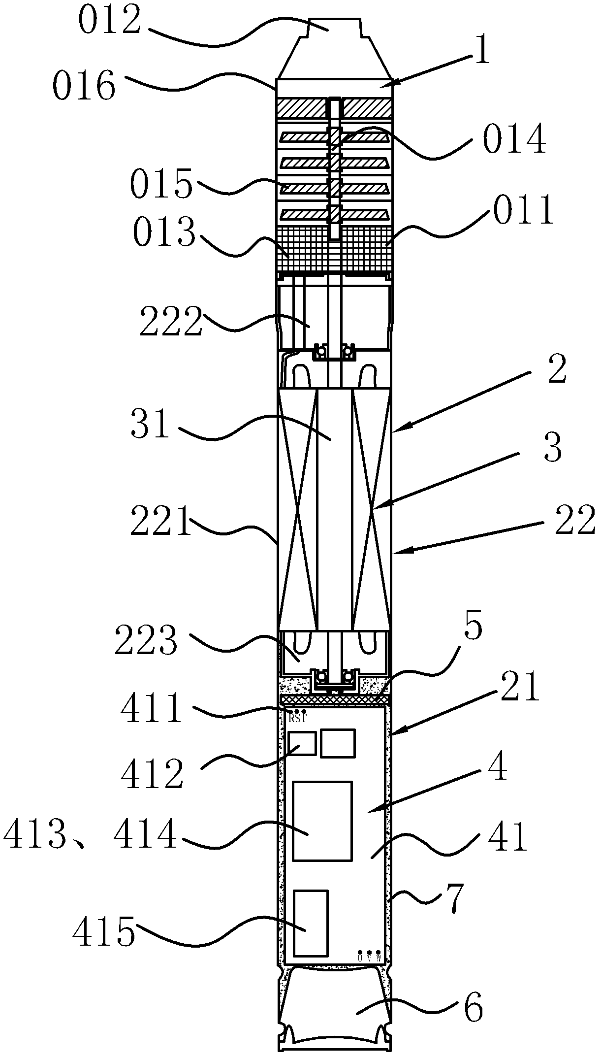 Frequency conversion device mounting structure of submersible pump