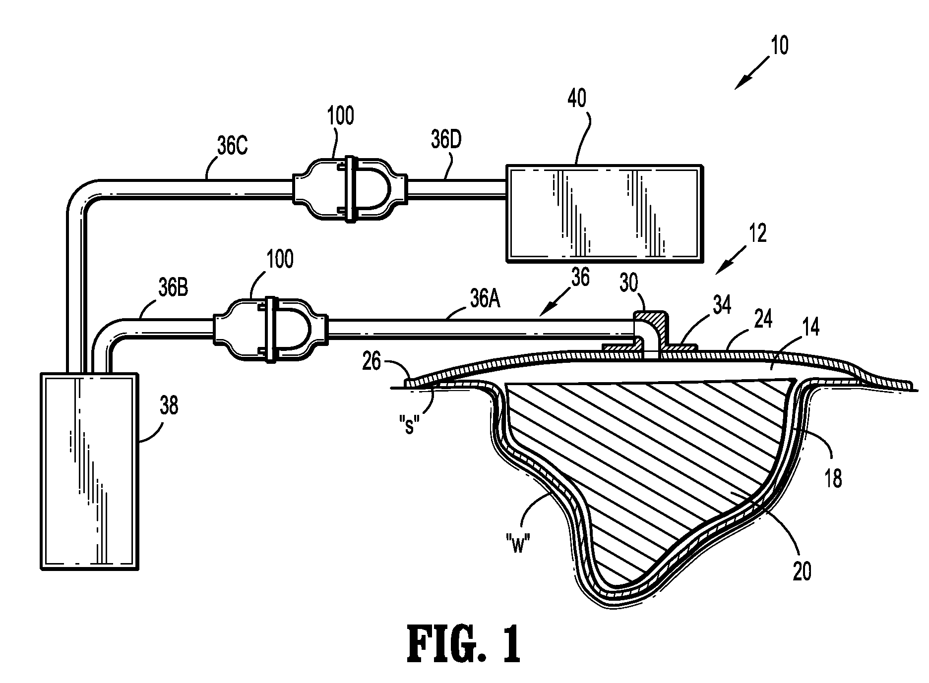 Orientation independent canister for a negative pressure wound therapy device