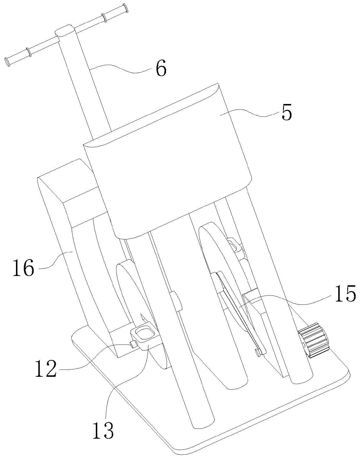 Double-leg buckling posture driving auxiliary device