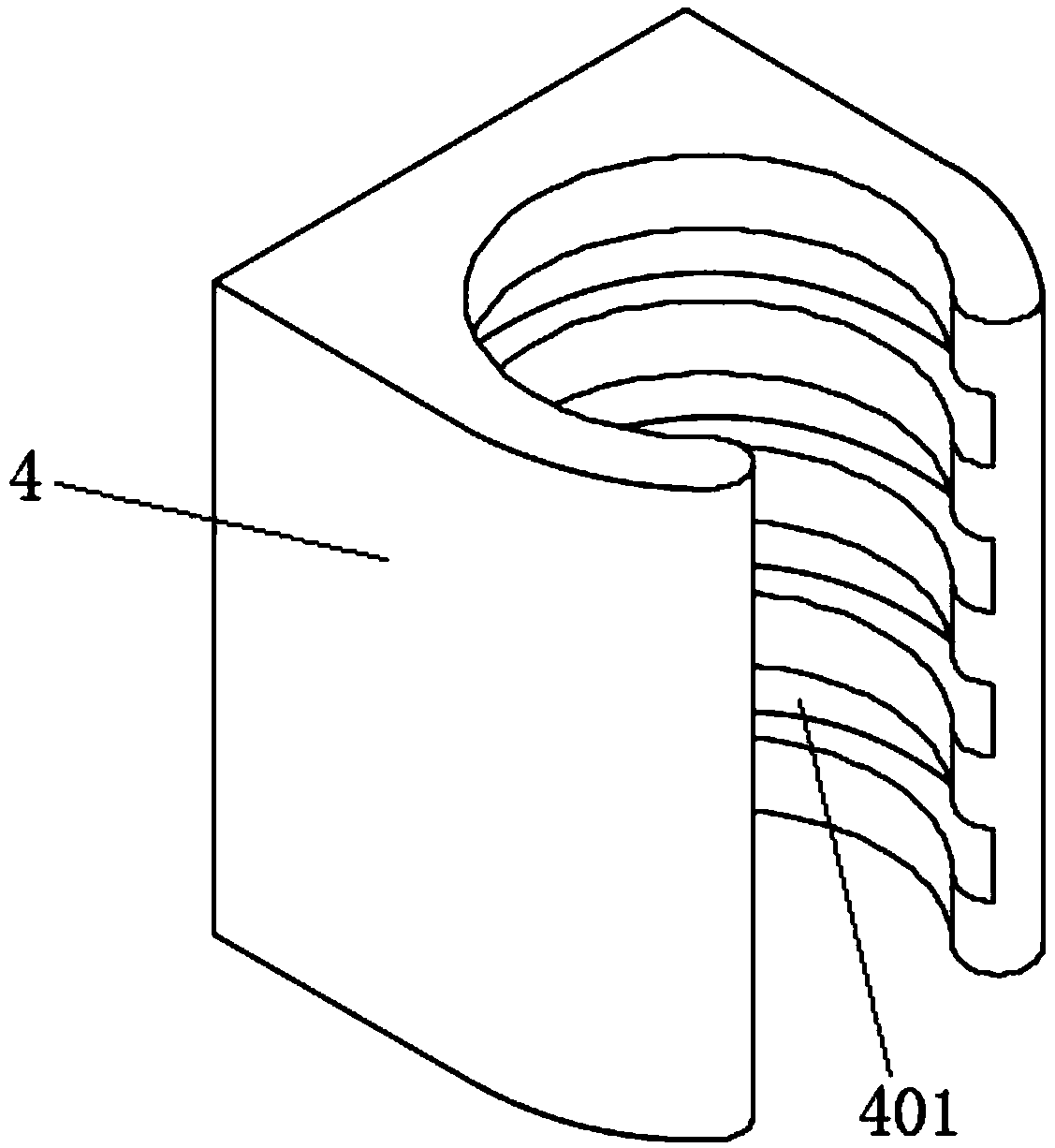 Passivating agent releasing mechanism for purple copper pipe winding machine