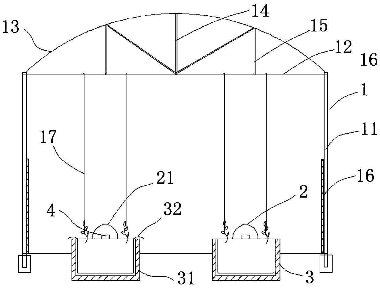 Double-layer arched shed cultivation greenhouse and method for cultivating vegetable