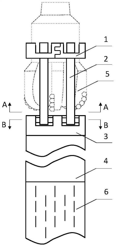 A cage connection device suitable for sand control or well wall support in fishbone branch wells and its application method