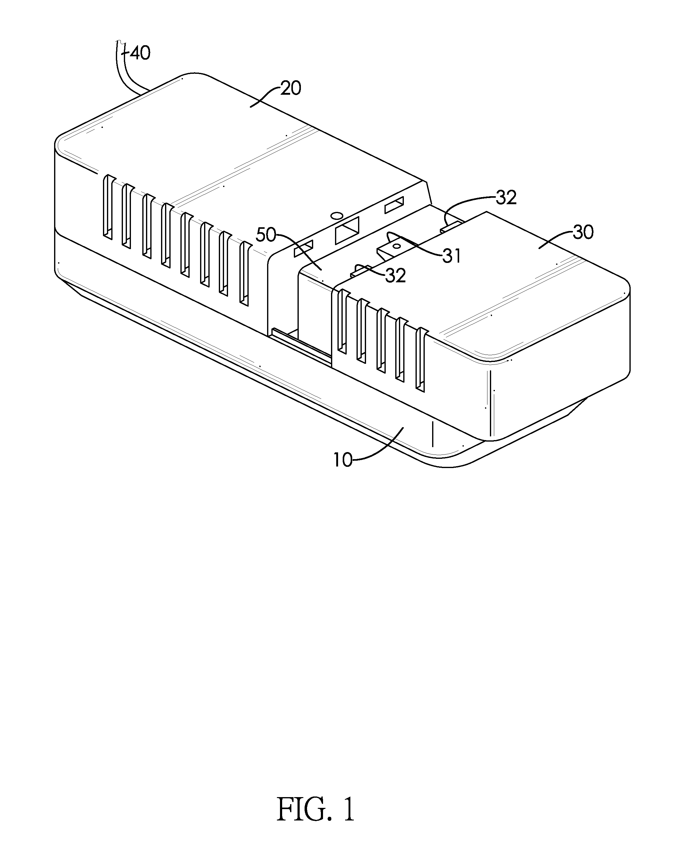 Uninterruptible power supply with a power isolation circuit loop