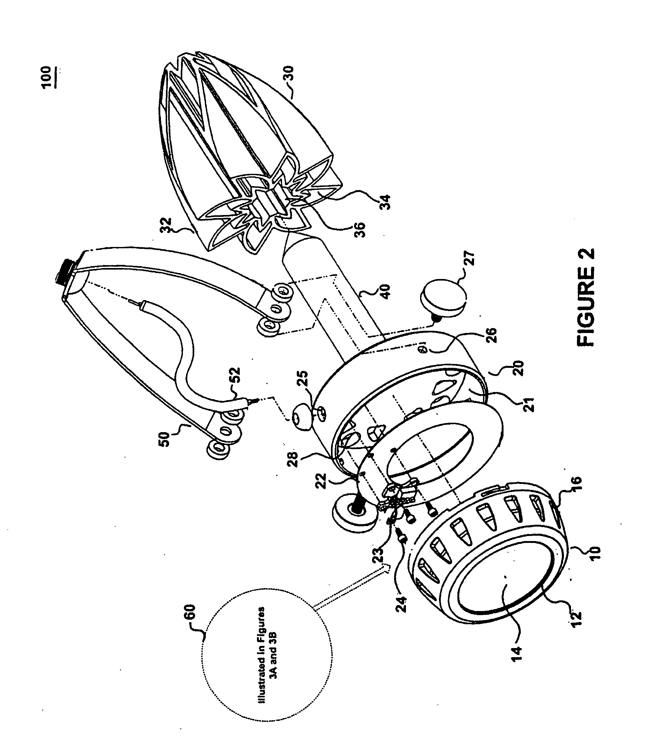 Lighting assembly having a heat dissipating housing
