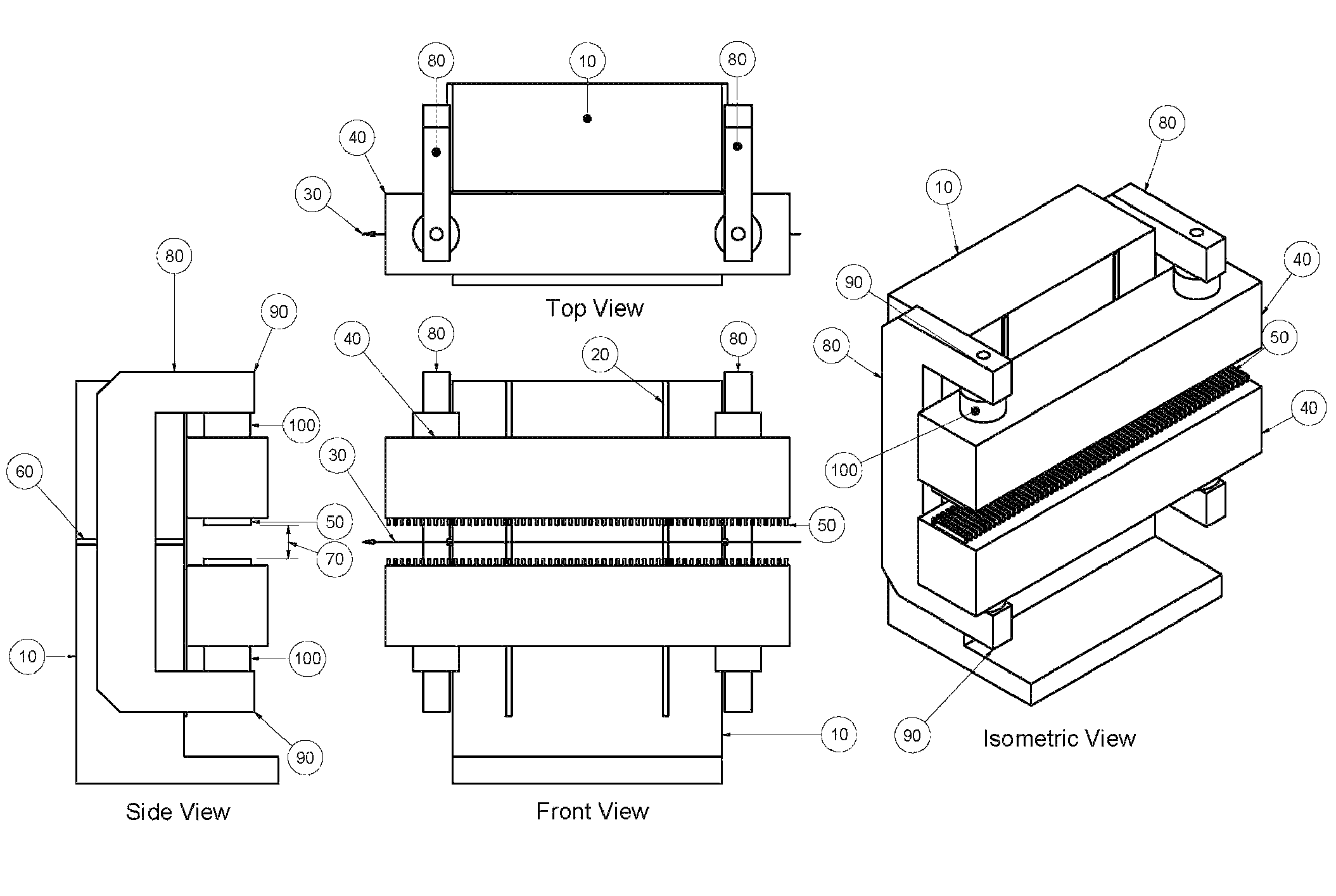 Support structures for planar insertion devices