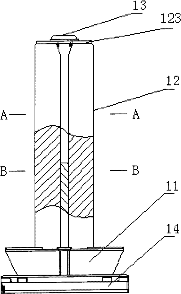 Vertical conveying system for core winding frame