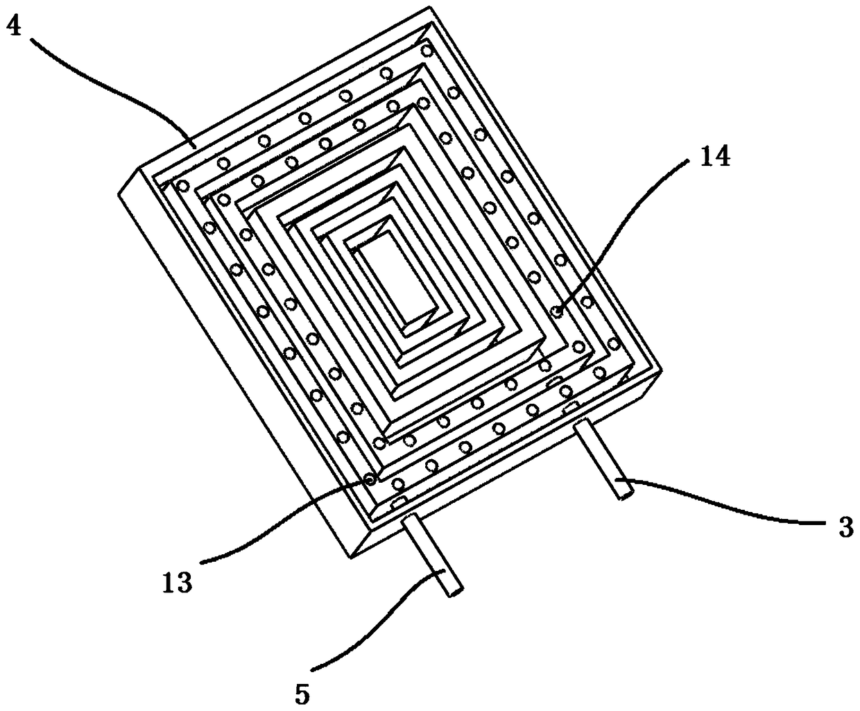 Surface antibacterial non-woven fabric processing device