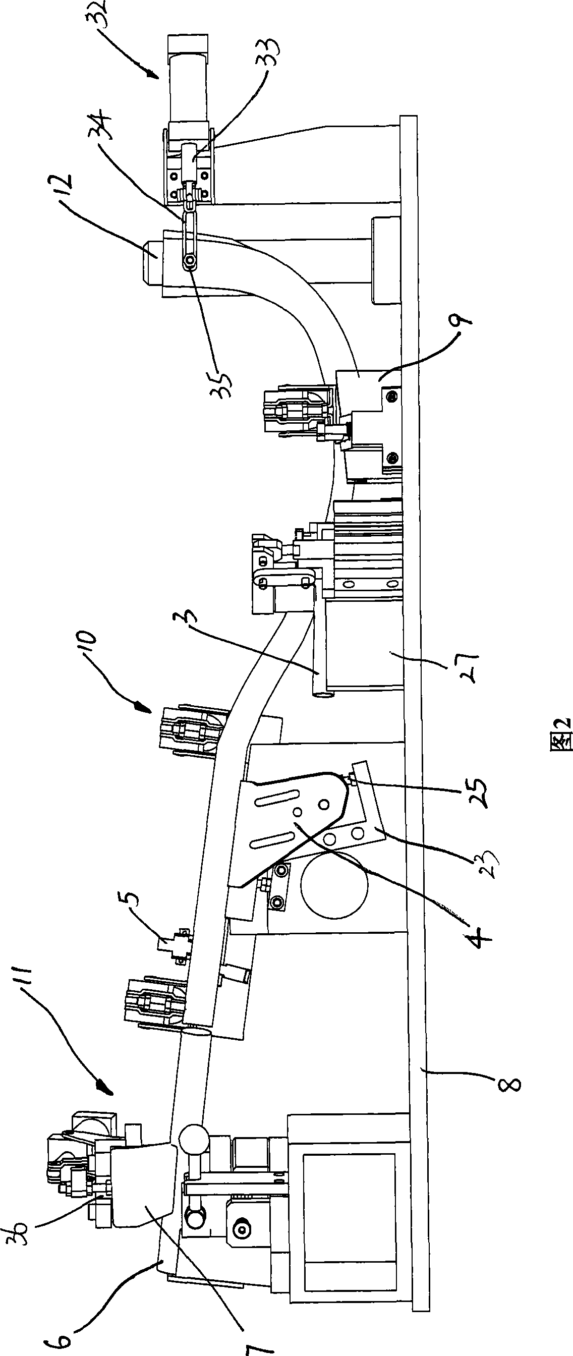 Welding clamp of winding pipe assembly