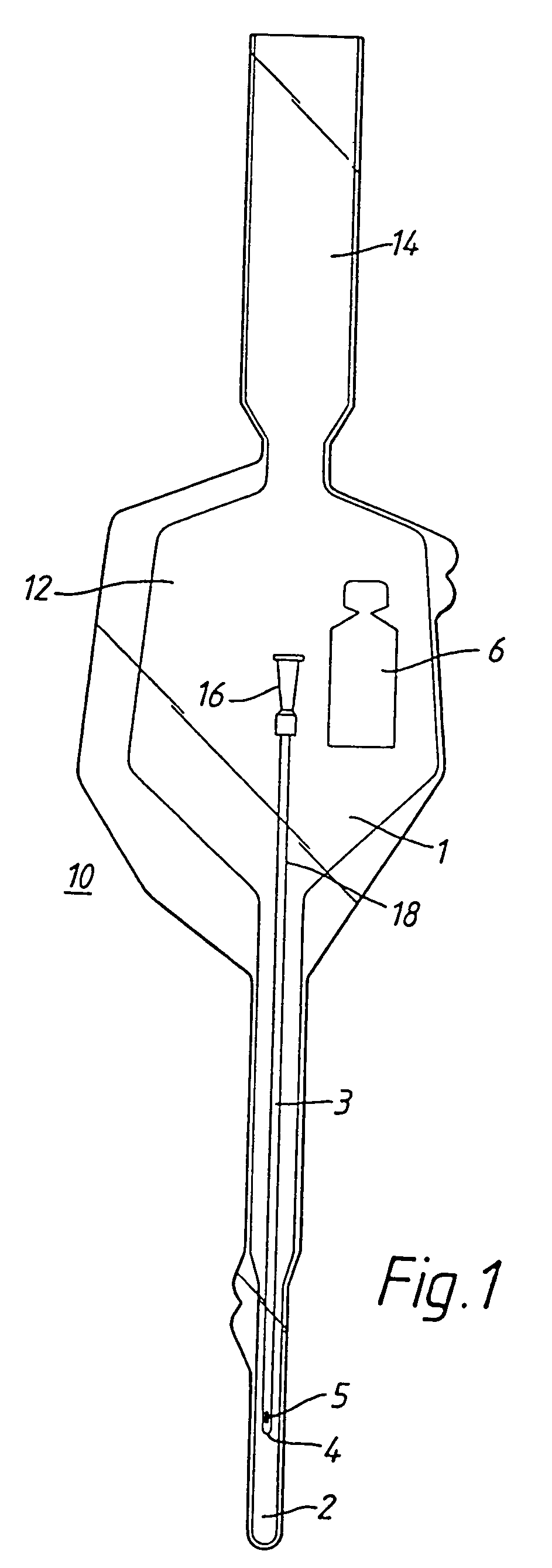 Hydrophilic urinary catheter having a water-containing sachet