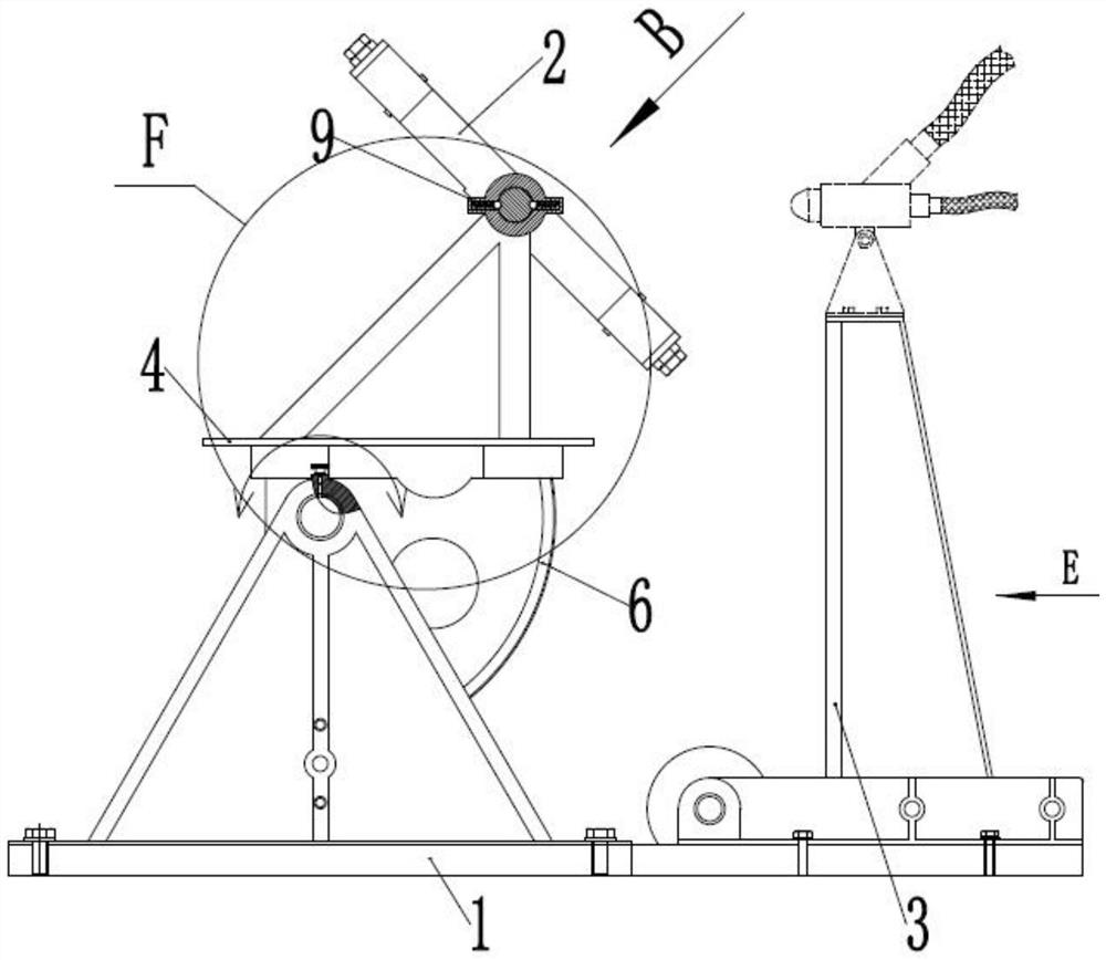 Shot blasting clamp for thin-wall frame part