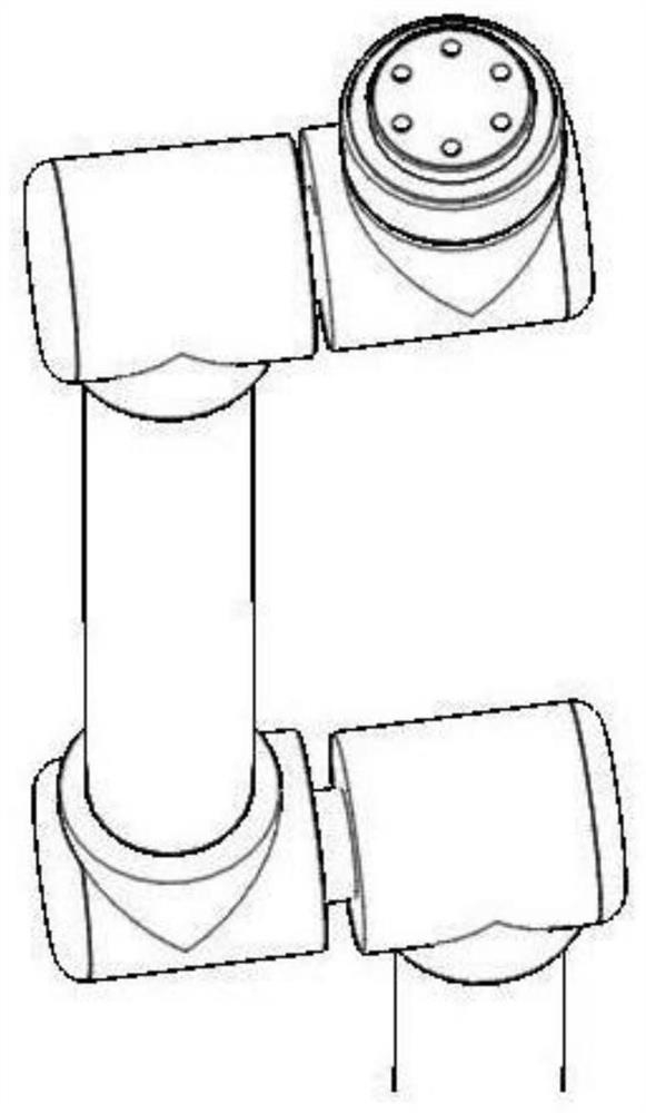 Control method of six degrees of freedom serial robot based on not satisfying pieper criterion