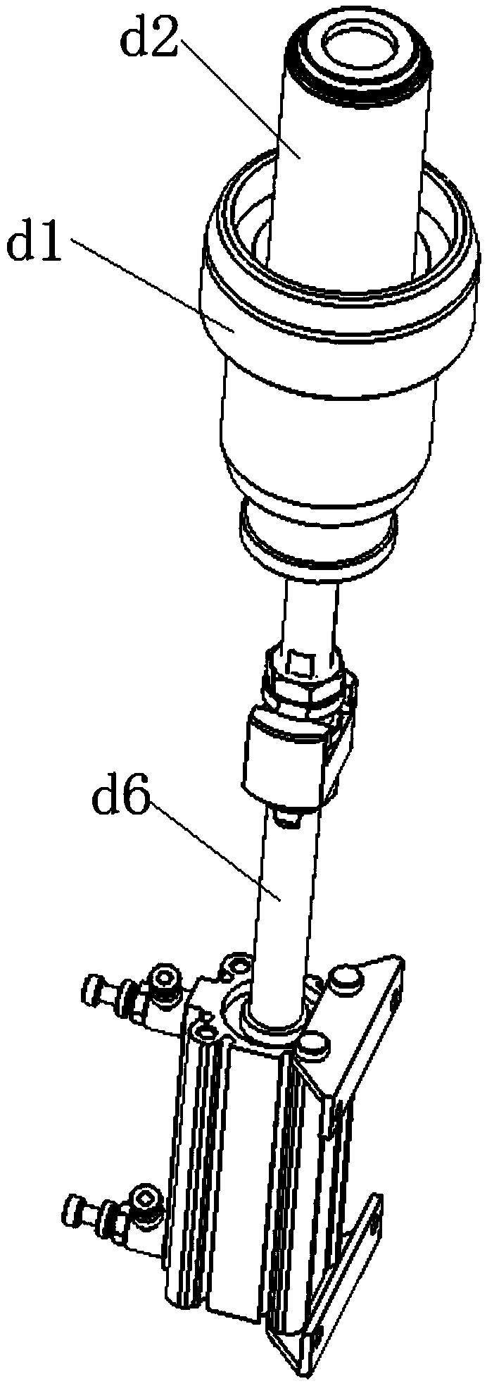 Axis aligned mechanism and assembling structure and assembling method for robot assembly