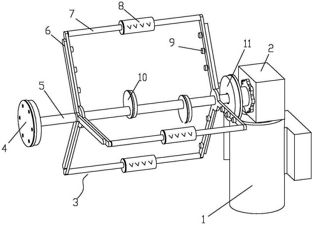 Stirring frame for garbage disposable