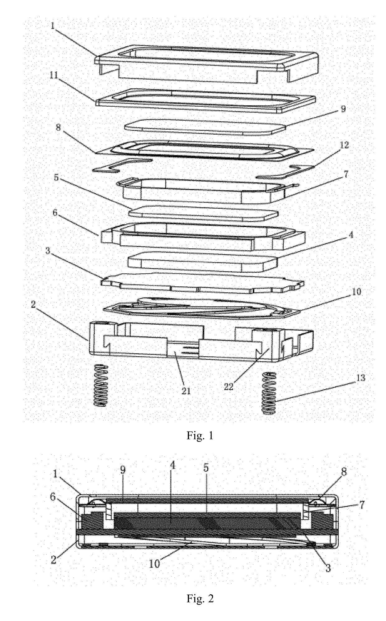 Multifunctional device with vibration function and sound generation function