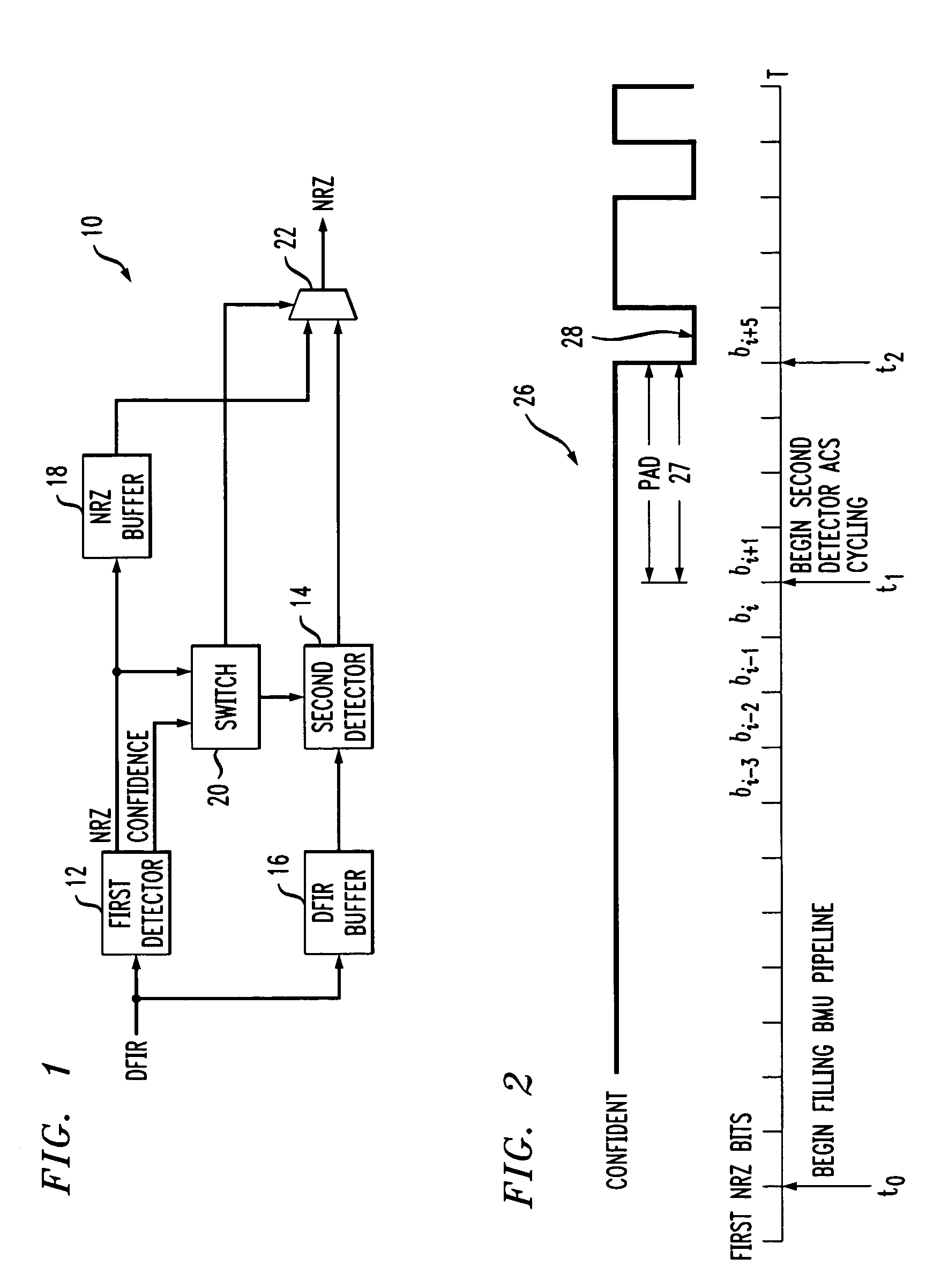 Composite data detector and a method for detecting data