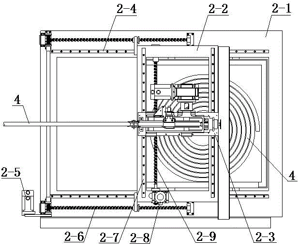 Spiral and stacked packing device of balancing chain for elevator balance chain packing equipment