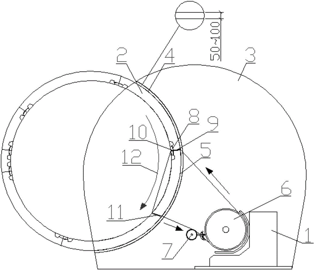 Dismounting method for metro section segments intruding into tunnel gauge