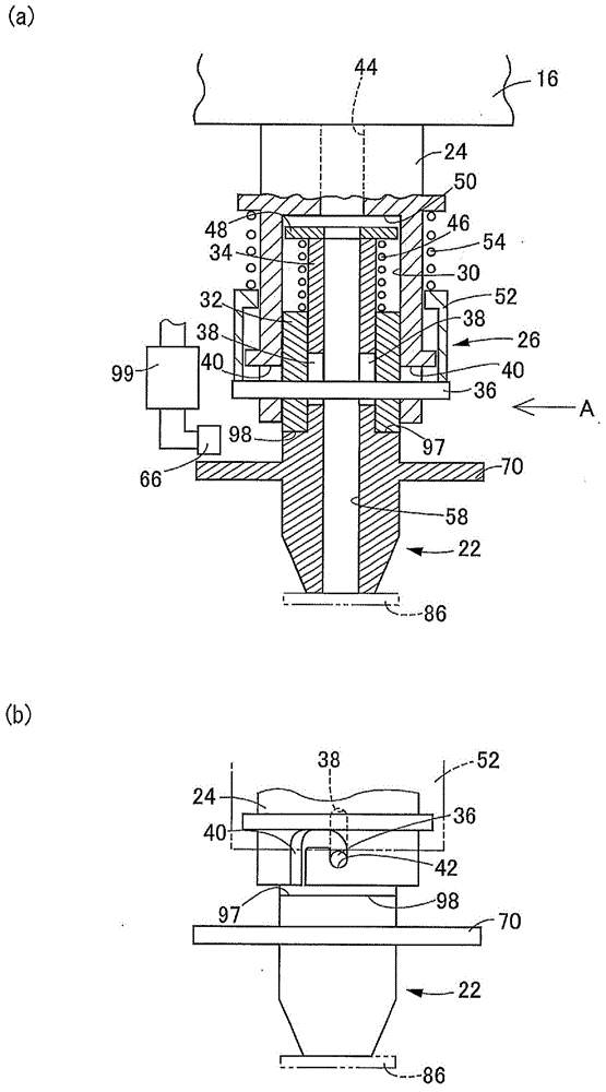 Electronic-circuit-component-mounting head