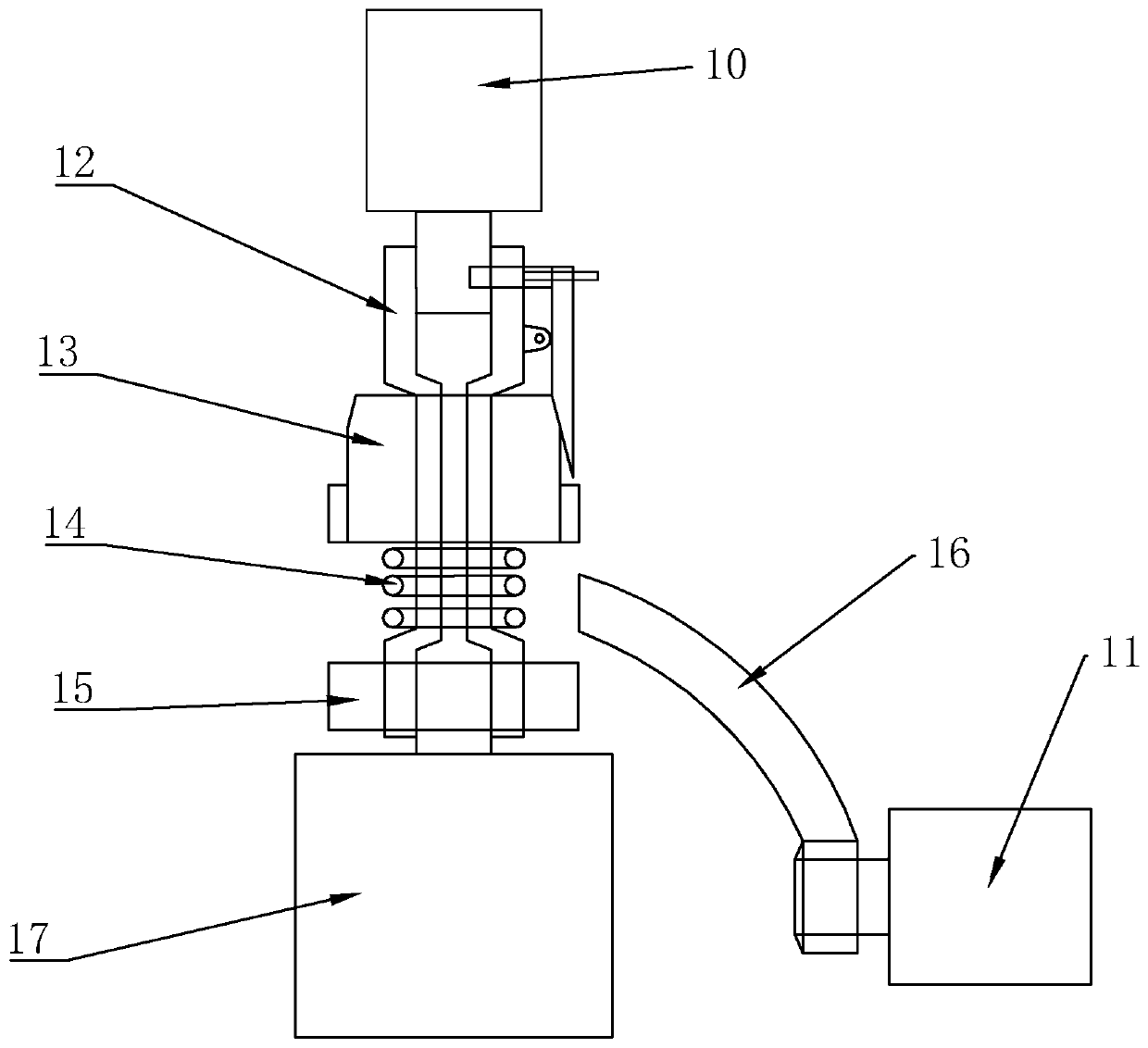 Punching machine and robot used for punching machine