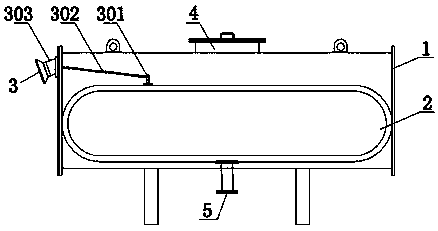 An oil storage tank pull rod type oil level monitoring device