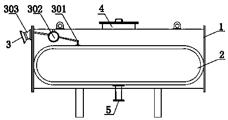 An oil storage tank pull rod type oil level monitoring device