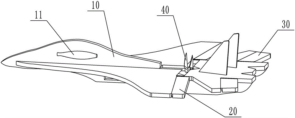 Aeromodelling airplane with location function