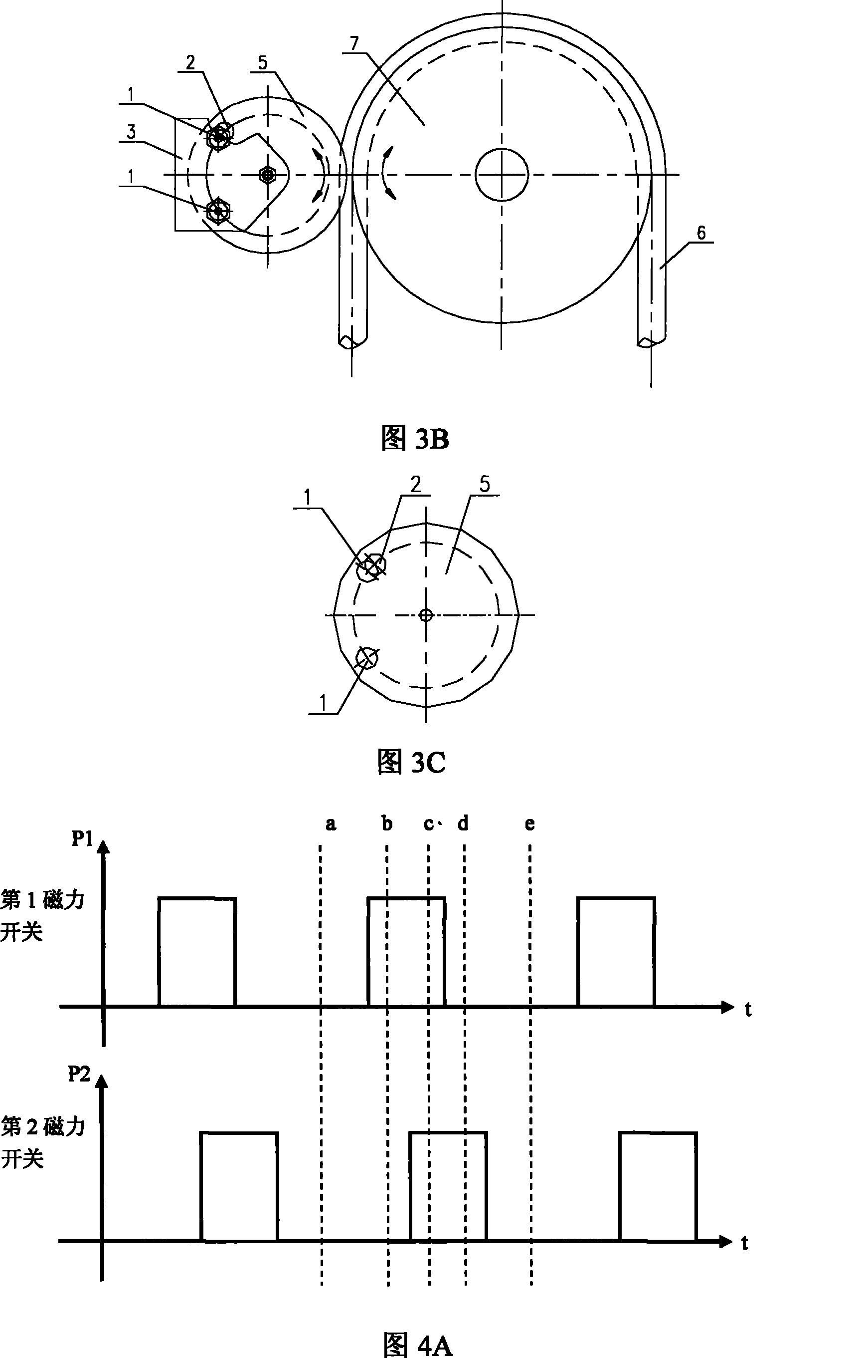 Device and method for detecting length and motion directions of hitched ropes of underwater robots