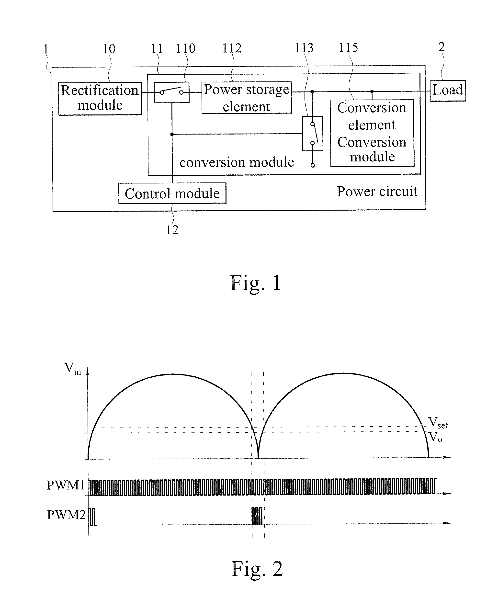 Power circuit with low total harmonic distortion