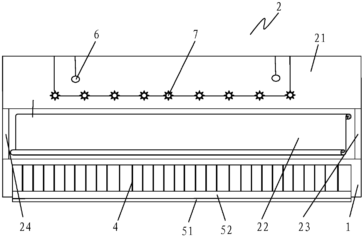 A microbial fermentation bed large bar ecological pig house for pig breeding