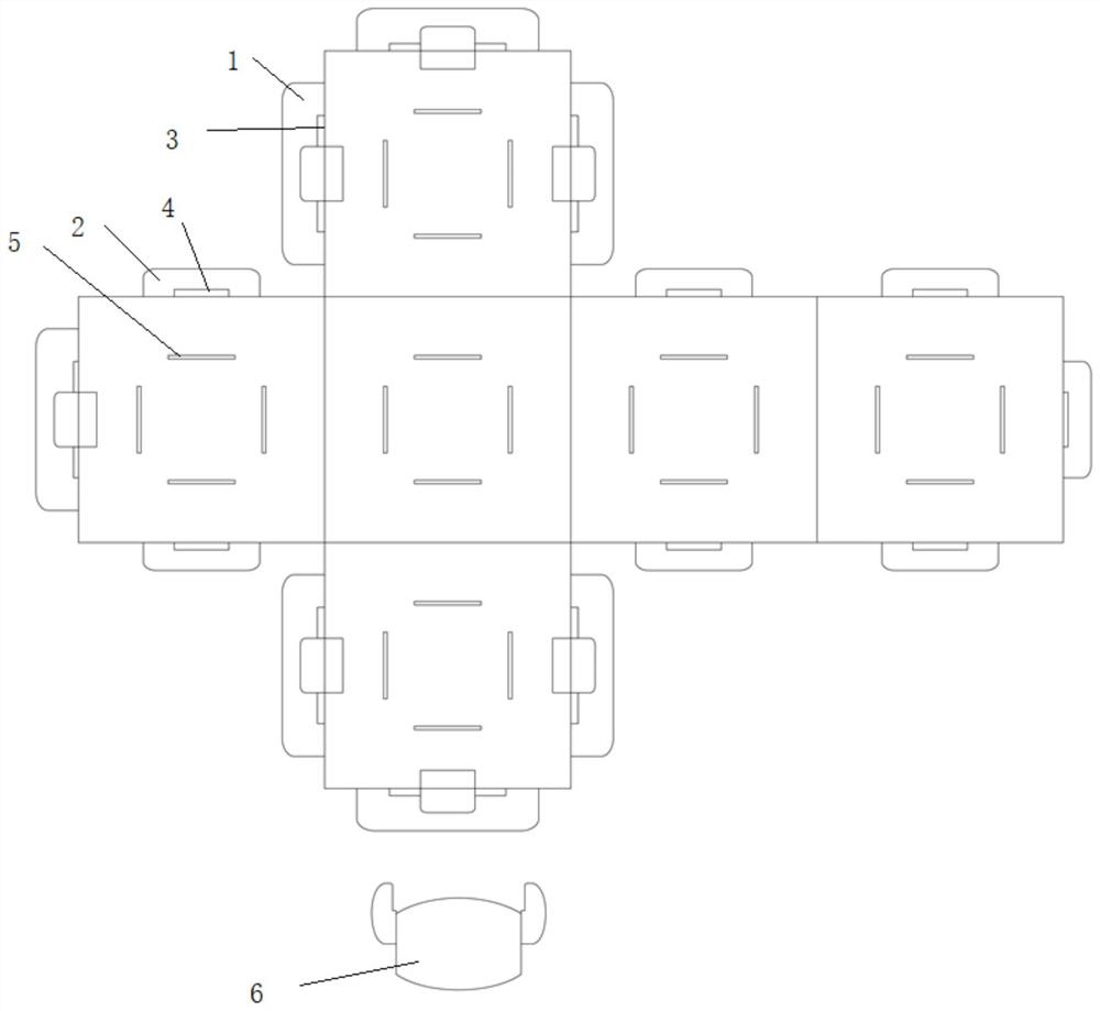 Universal combined building block device made of paperboards