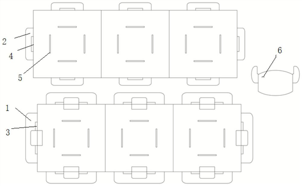 Universal combined building block device made of paperboards