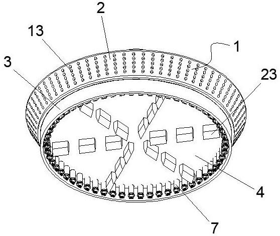 Argon blowing protection ladle cover for metal smelting