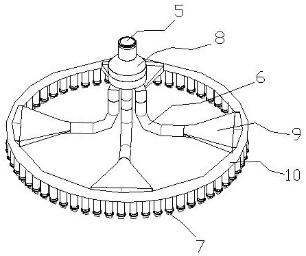 Argon blowing protection ladle cover for metal smelting