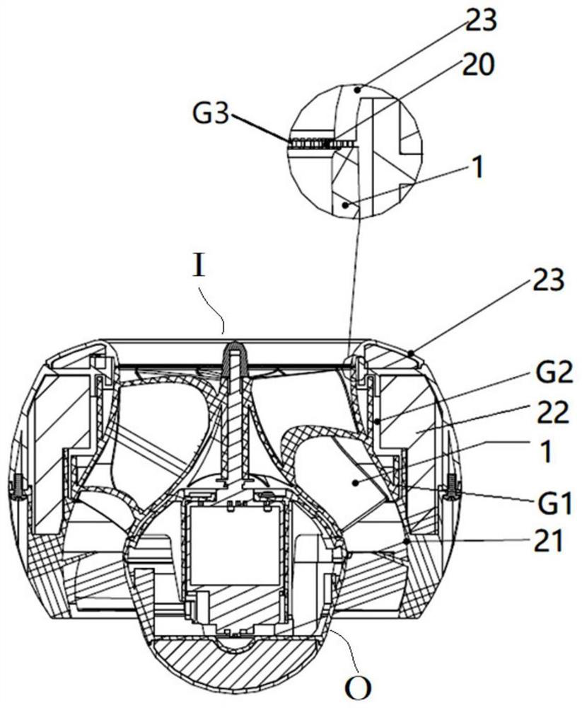 Draught fan device and electric appliance using draught fan