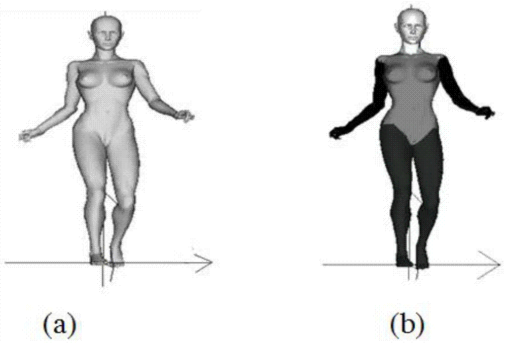 A dynamic clothing simulation method based on human body mixed bounding box
