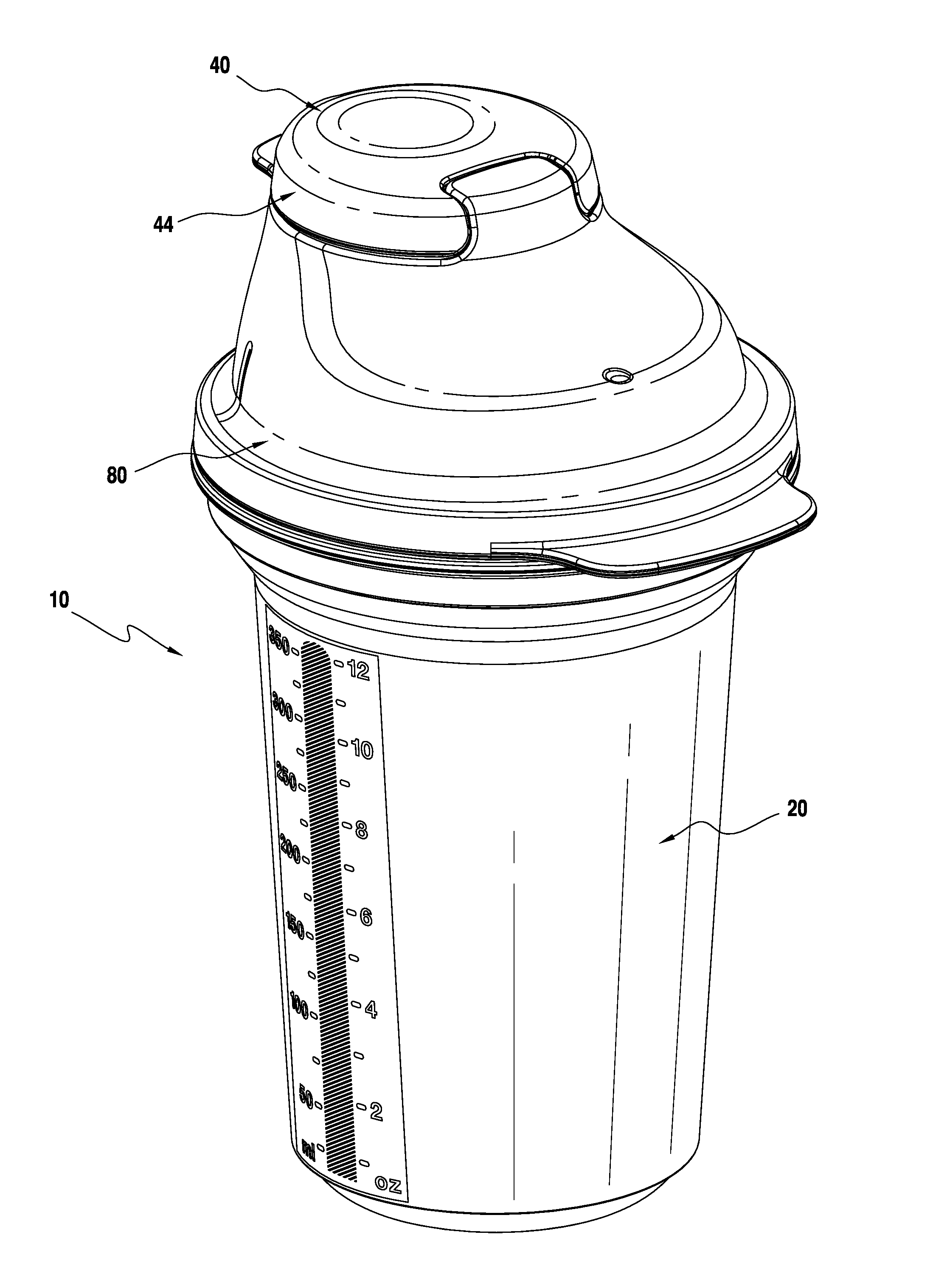 Container with drip-proof cap