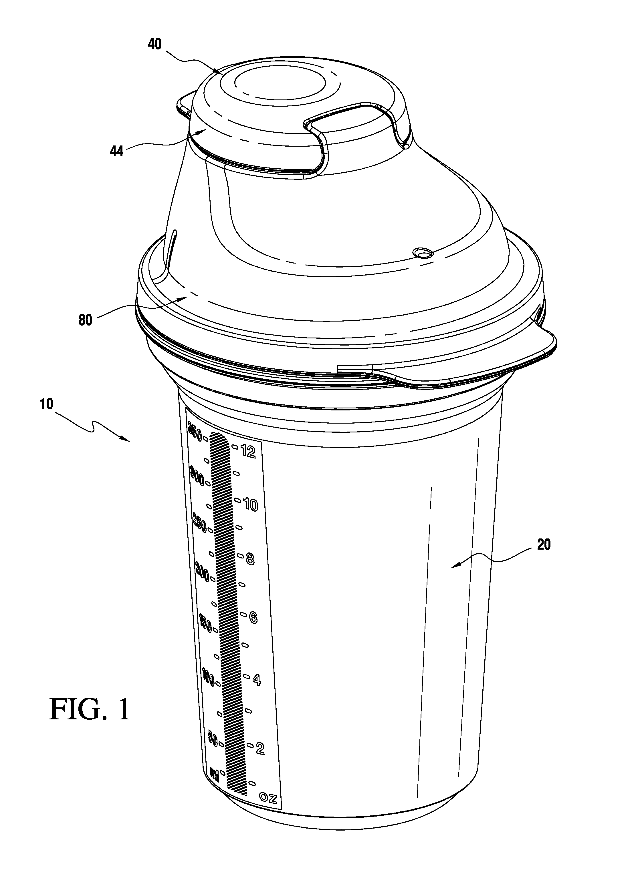 Container with drip-proof cap
