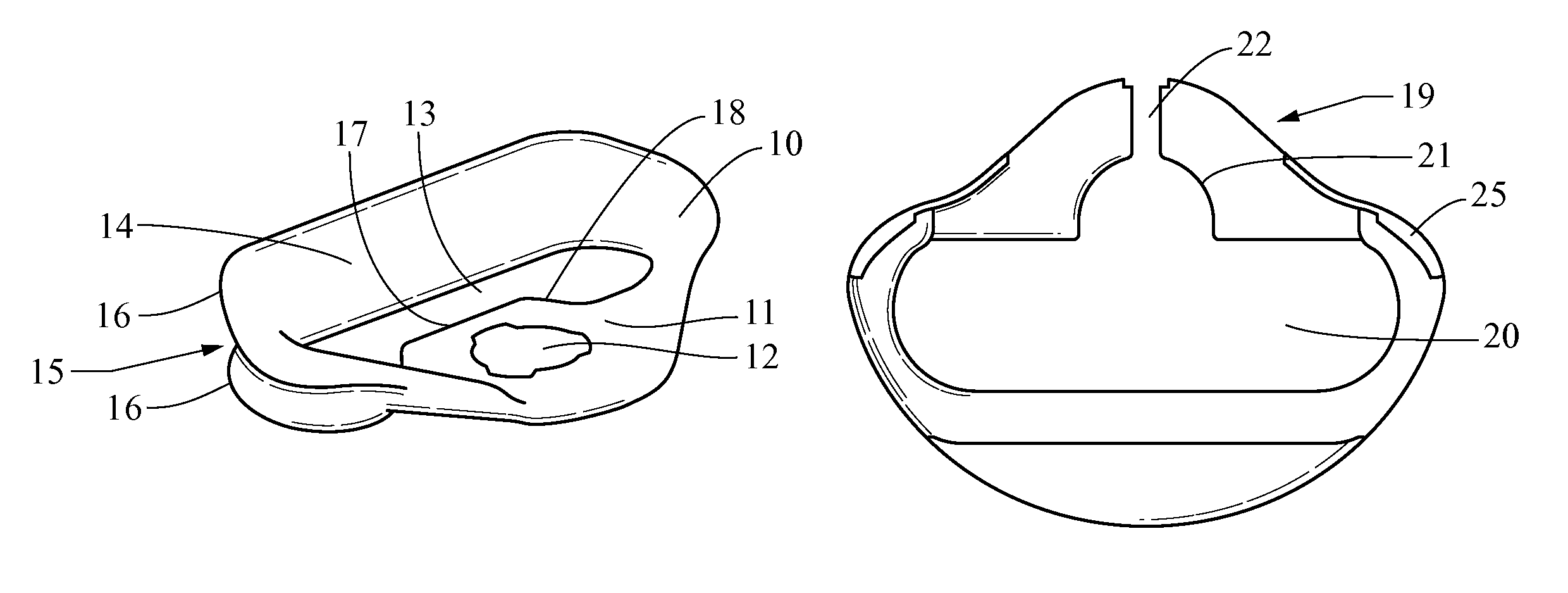 Guide loop element for seat belts with one-piece casting part