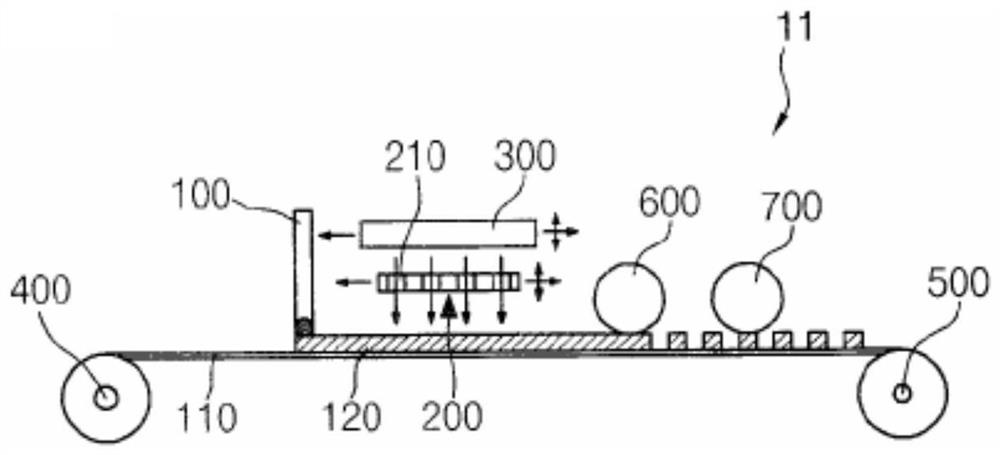 A patterning device and method using intense pulsed light sintering