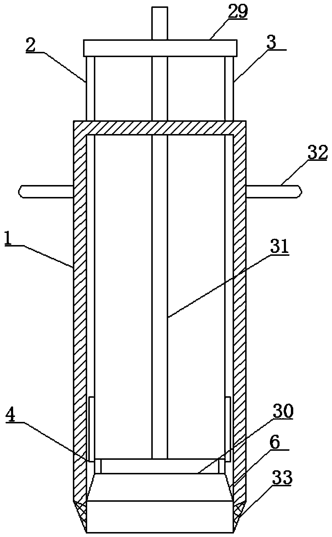 Horizontal directional cohesionless soil sampling drilling tool used for unconsolidated fractured formation