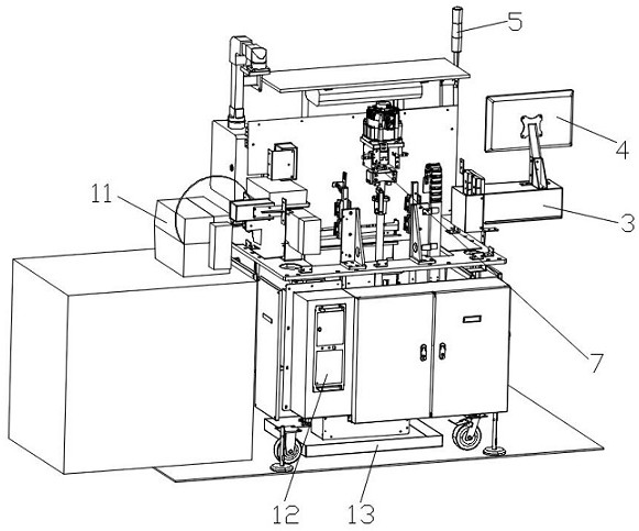 Withstand voltage test device and detection method for flexible connection copper bar for new energy automobile