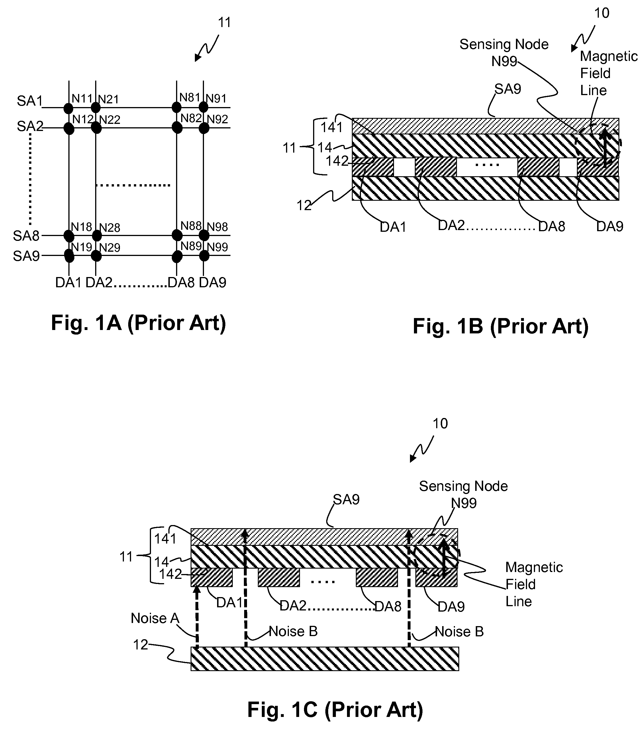 Noise-shielded capacitive touch display apparatus