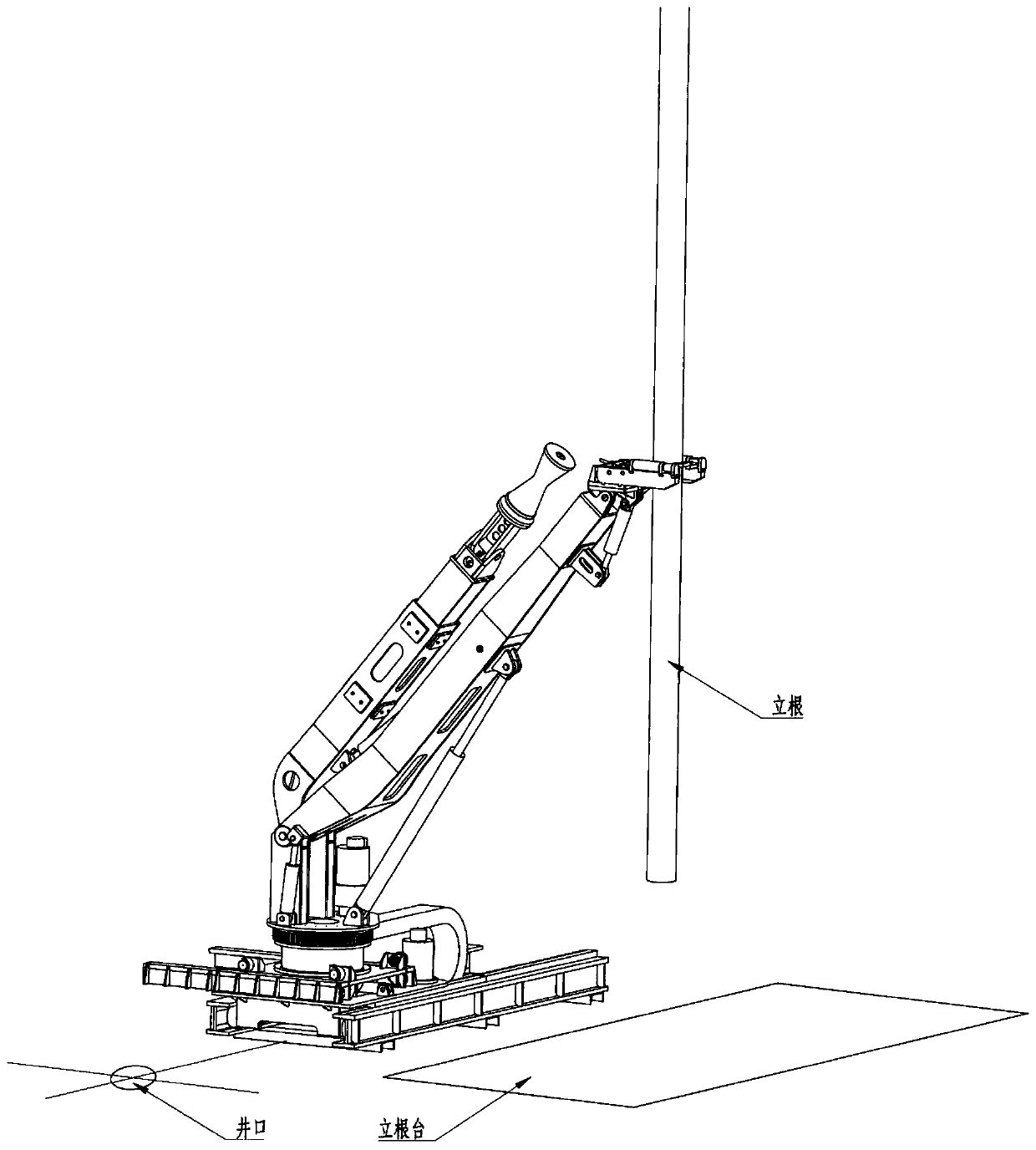 Multifunctional push-support guide manipulator on drilling floor