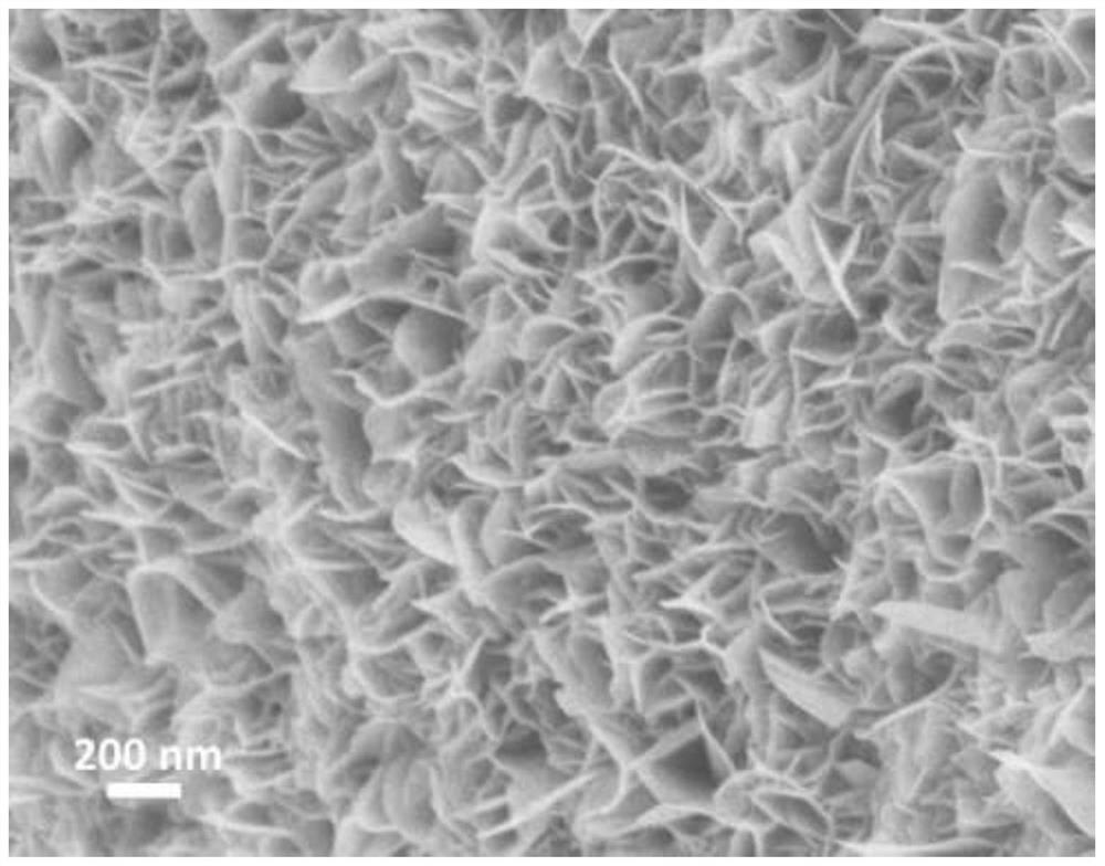 Preparation method and application of porous foamed nickel loaded manganese oxide nanosheet array