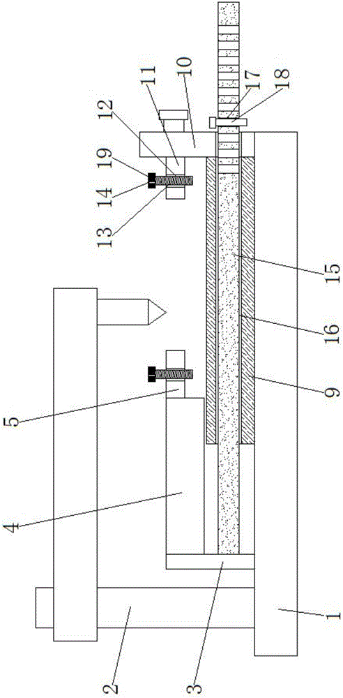 Mechanical drilling machine with fixing device