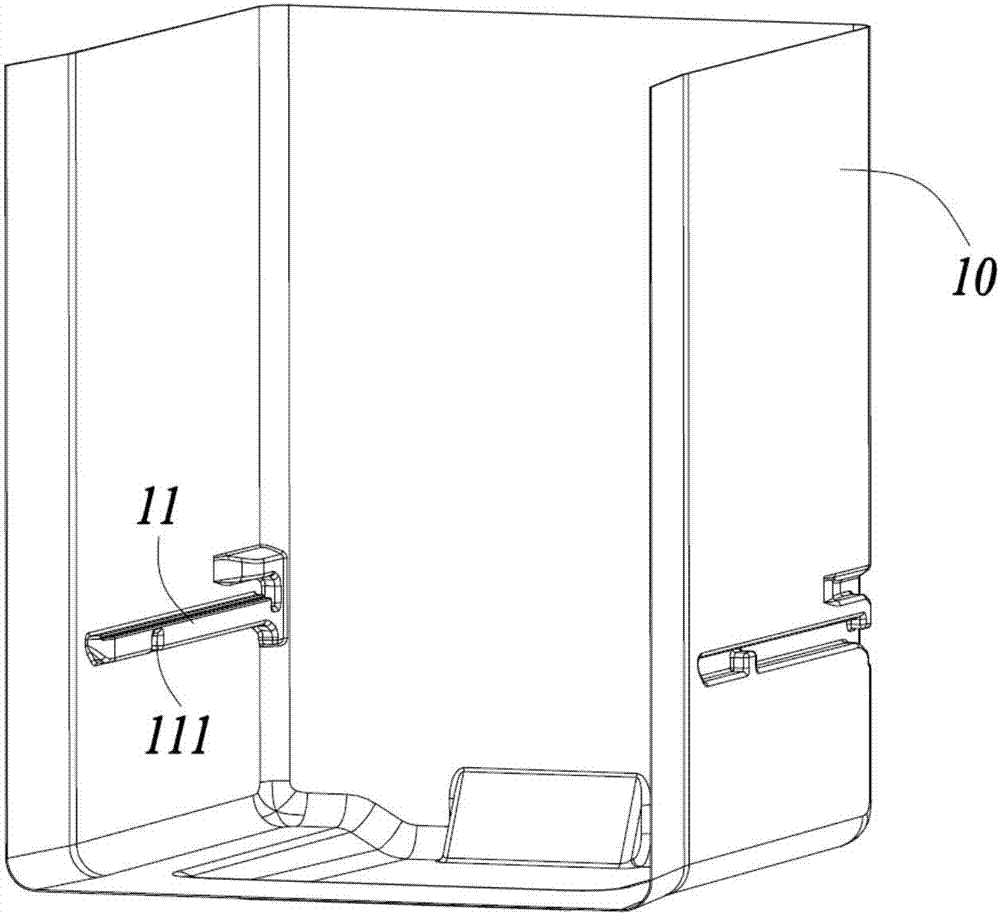 Refrigerating compartment and refrigerator provided with same