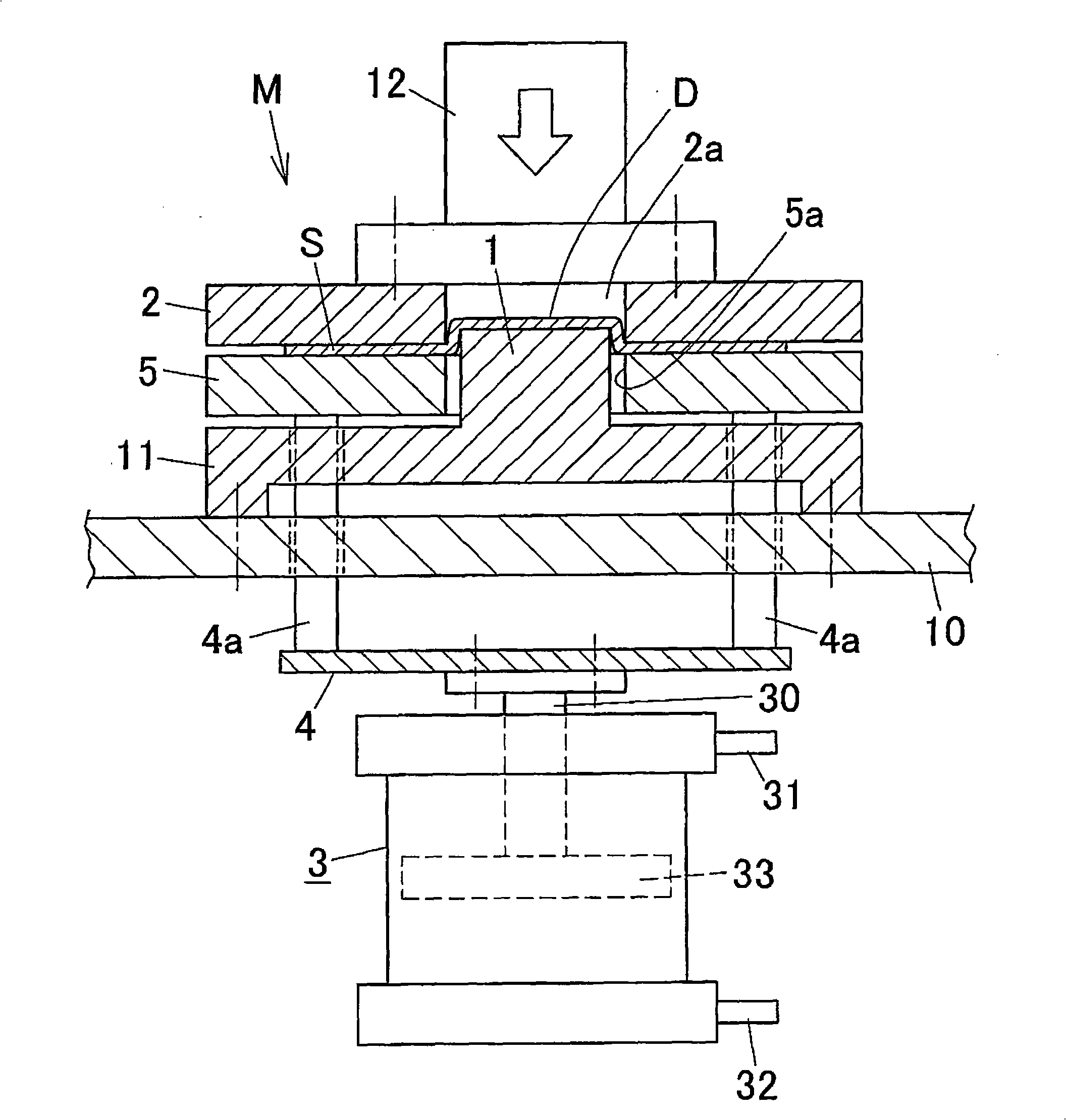 Forming method and forming device for battery shell