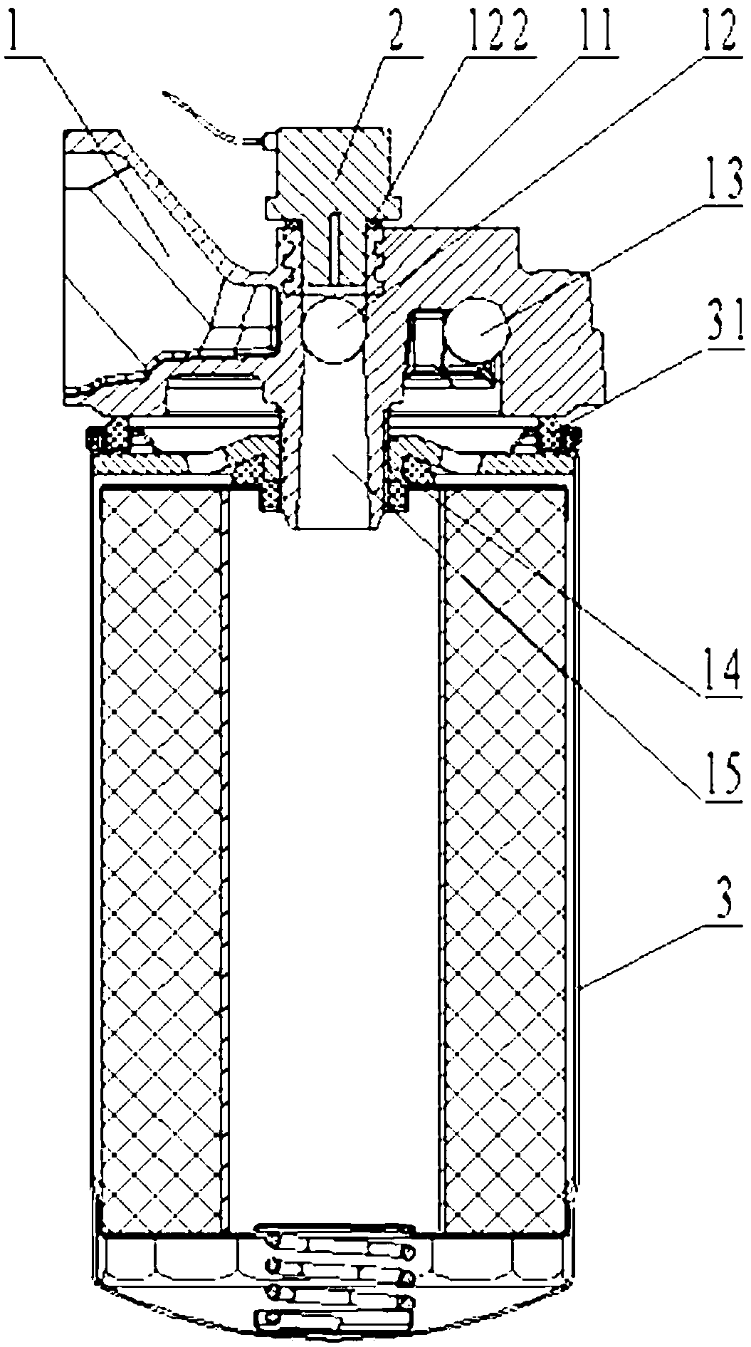 Fuel filtering system with alarm function and alarm method thereof