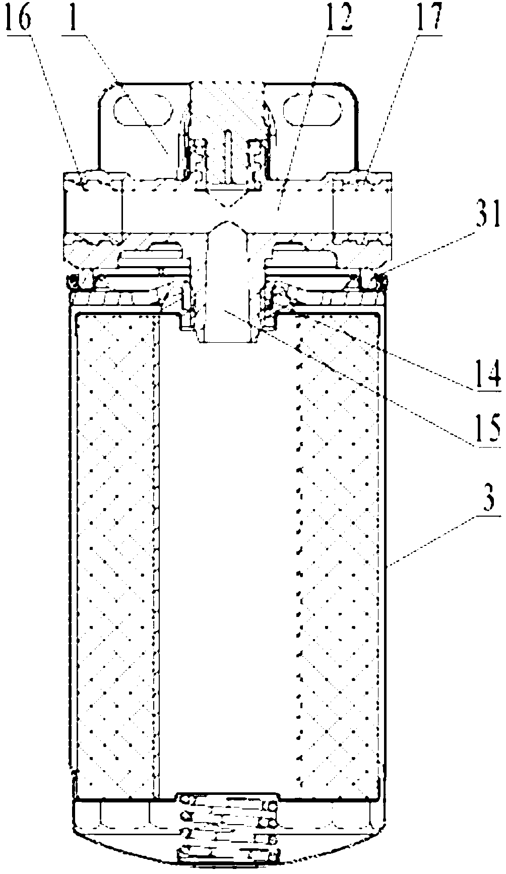 Fuel filtering system with alarm function and alarm method thereof