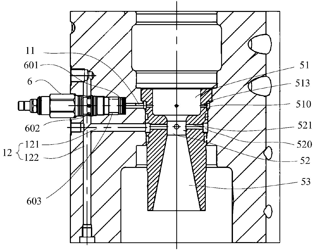 Hydraulic control valve set